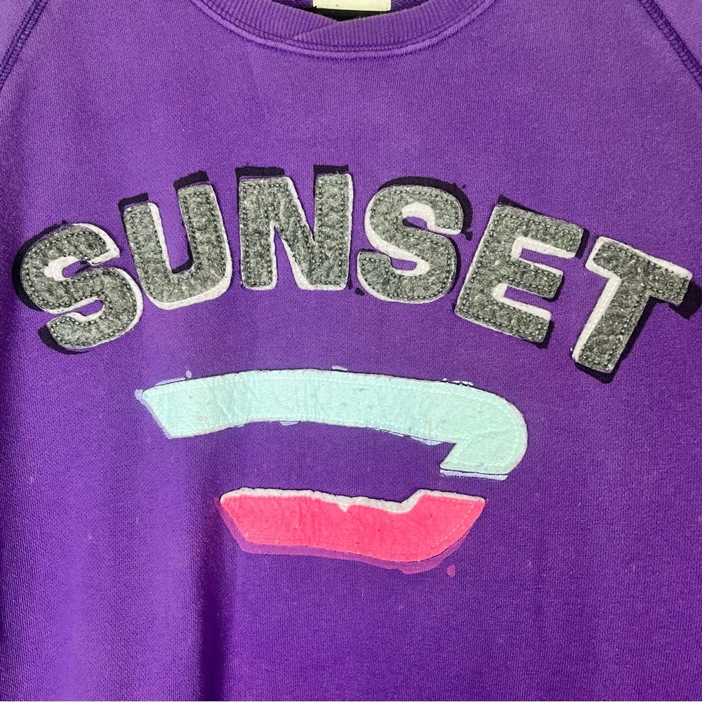 DIESEL Sunset Graphic Purple Sweatshirt Size XL - Picture 4 of 8